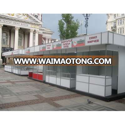 portable aluminium pvc panel showcase exhibition stand