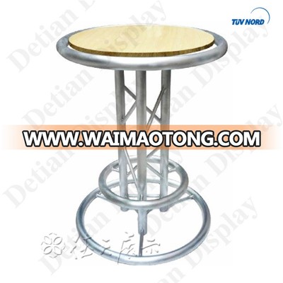 supplier of Round MDF and aluminum Bar Table for bar furniture bar stools