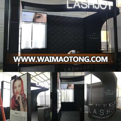 3x6m cosmetic aluminum fabric exhibition stand for trade show