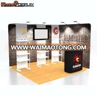 Spandex tension fabric aluminum tube backdrop display booth booth